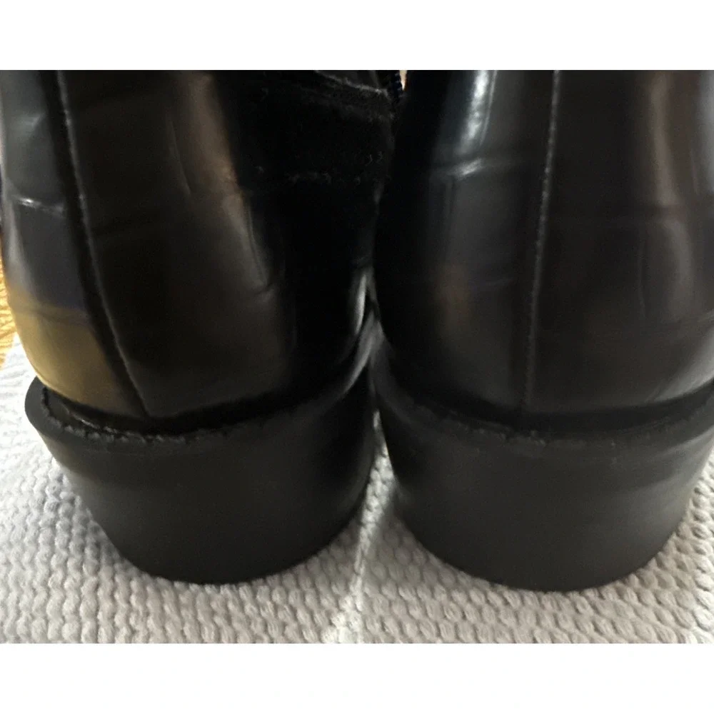 OPEN EDIT Exclusive Kiara Western Bootie Women's Size US 7.5 M Black Croco